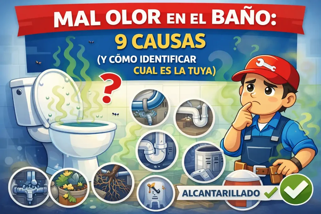 Mal olor en el baño: 9 causas (y cómo identificar cuál es la tuya)
